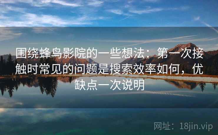 围绕蜂鸟影院的一些想法：第一次接触时常见的问题是搜索效率如何，优缺点一次说明