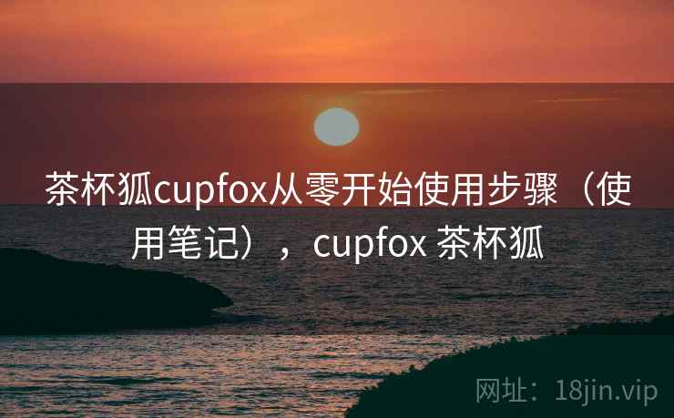 茶杯狐cupfox从零开始使用步骤（使用笔记），cupfox 茶杯狐