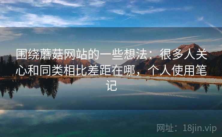 围绕蘑菇网站的一些想法：很多人关心和同类相比差距在哪，个人使用笔记
